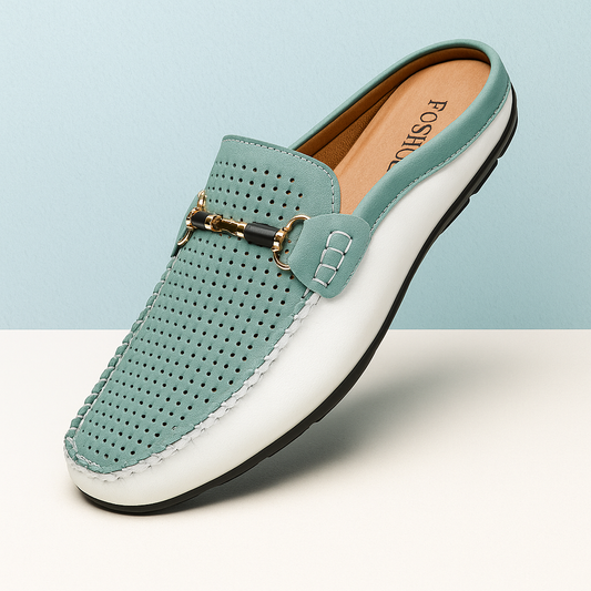 Delvani Leather Mules