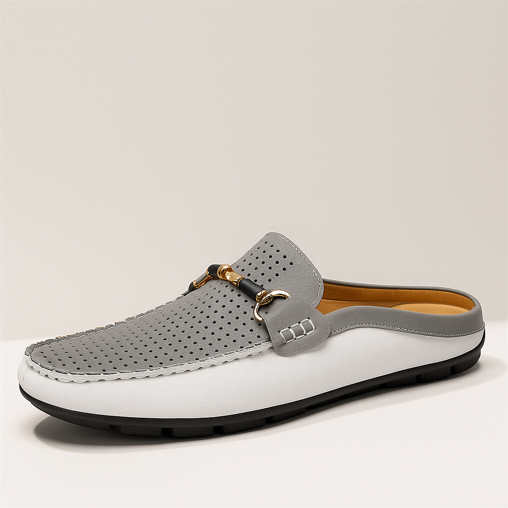 Delvani Leather Mules