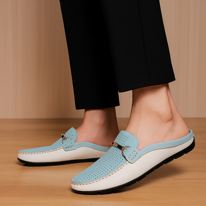 Delvani Leather Mules